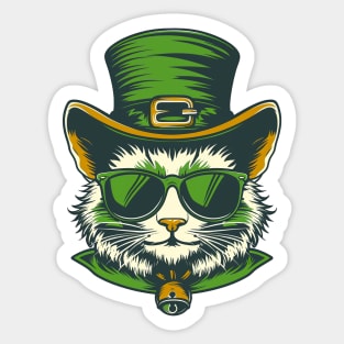 Leprecat Leprechaun Cat St. Patrick's Day Sticker